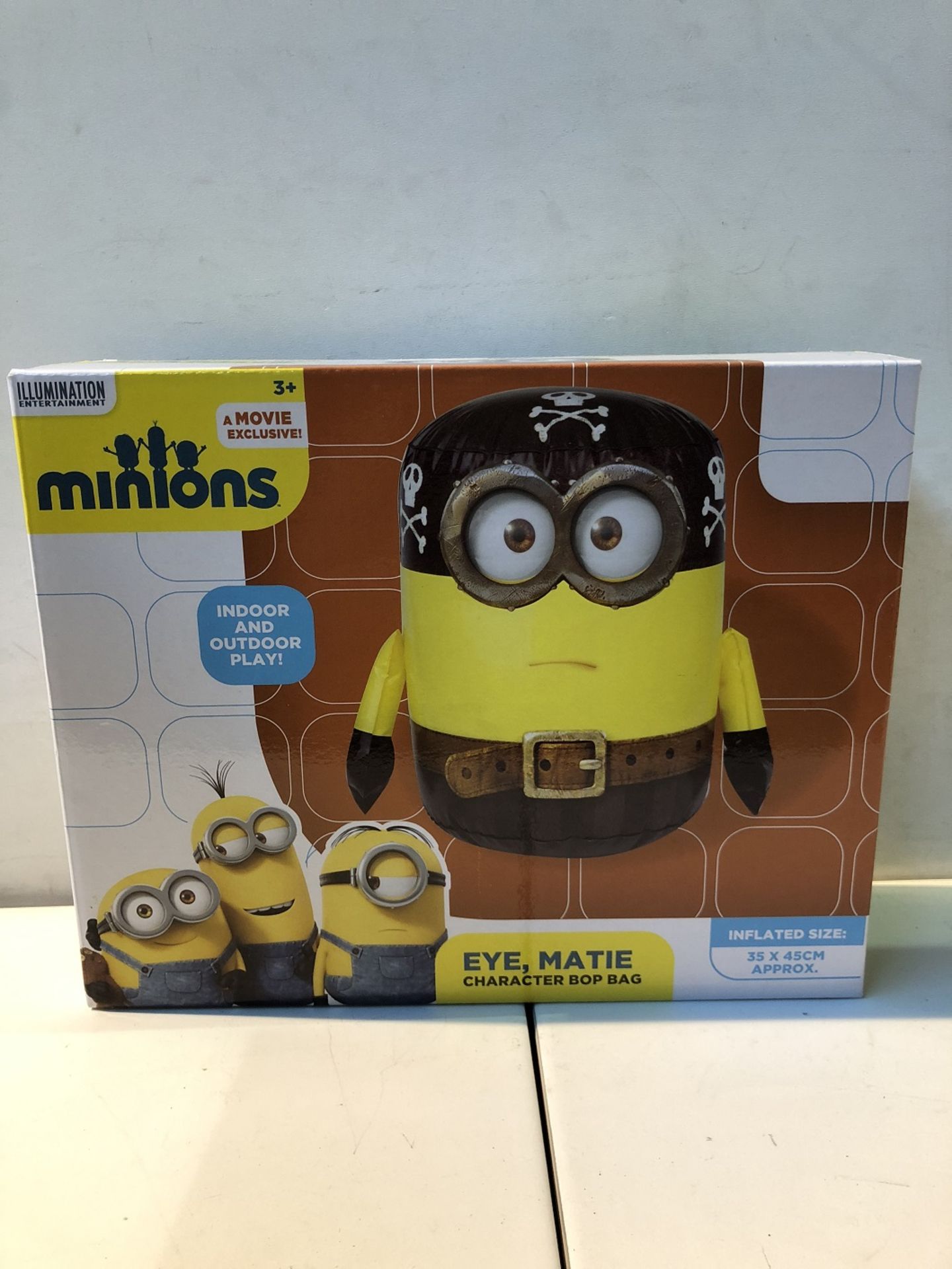 1 / BRAND NEW BOXED MINIONS EYE, MATIE CHARACTER BOP BAG (VIEWING HIGHLY RECOMMENED)