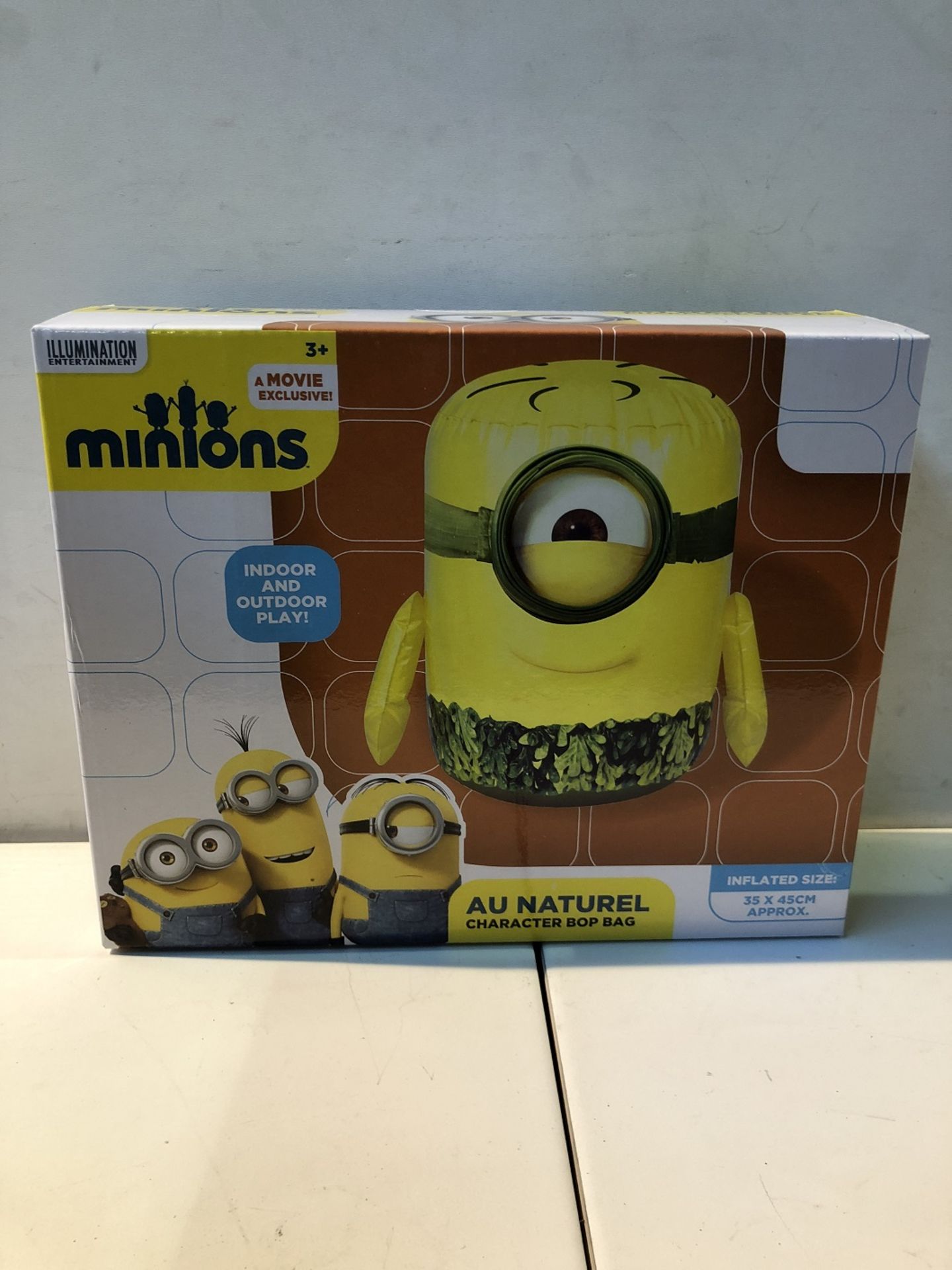 1 / BRAND NEW BOXED MINIONS AU NATUREL CHARACTER BOP BAG (VIEWING HIGHLY RECOMMENED)