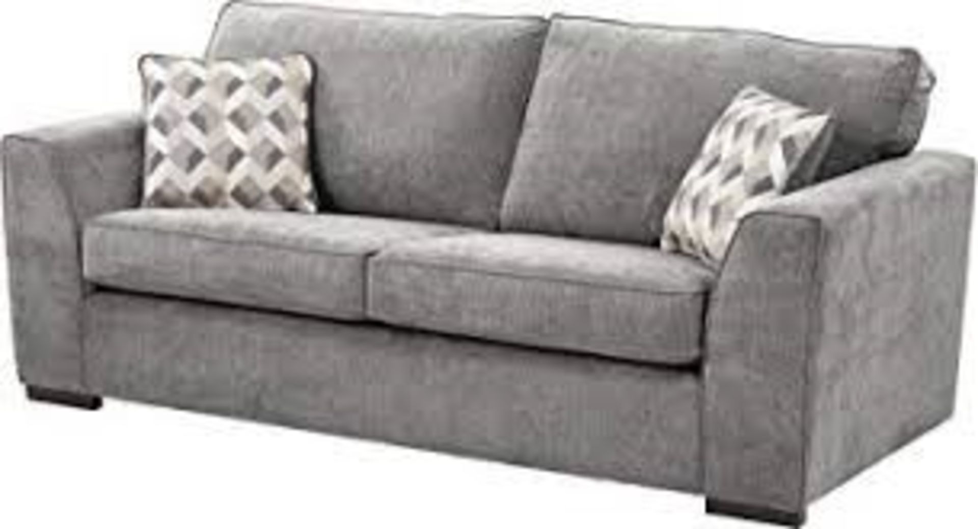 1 / BRAND NEW BOSTON 3 SEATER SOFA IN DARK GREY (VIEWING HIGHLY RECOMMENDED)