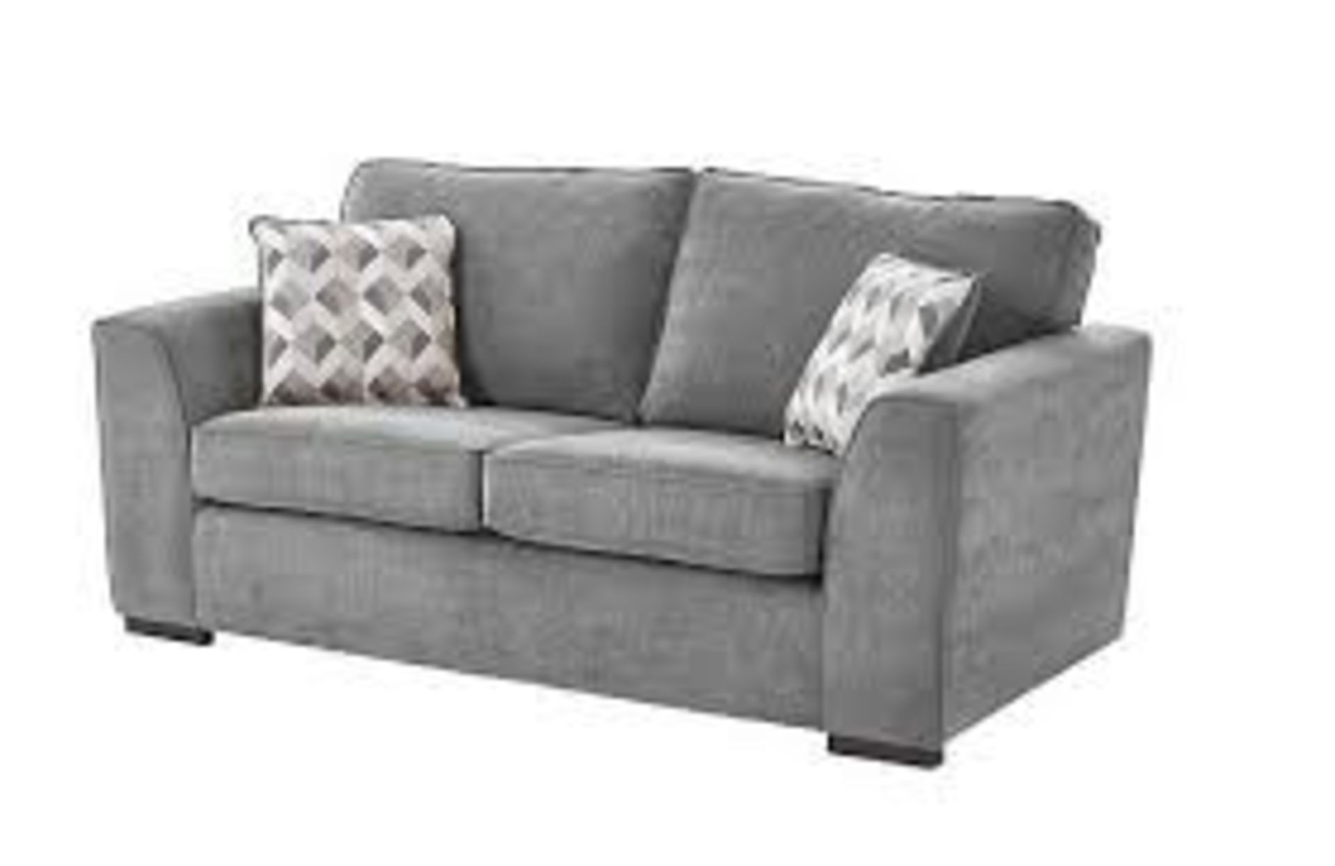 1 BRAND NEW BAGGED BOSTON 3 SEATER SOFA IN DARK GREY (VIEWING HIGHLY RECOMMENDED)