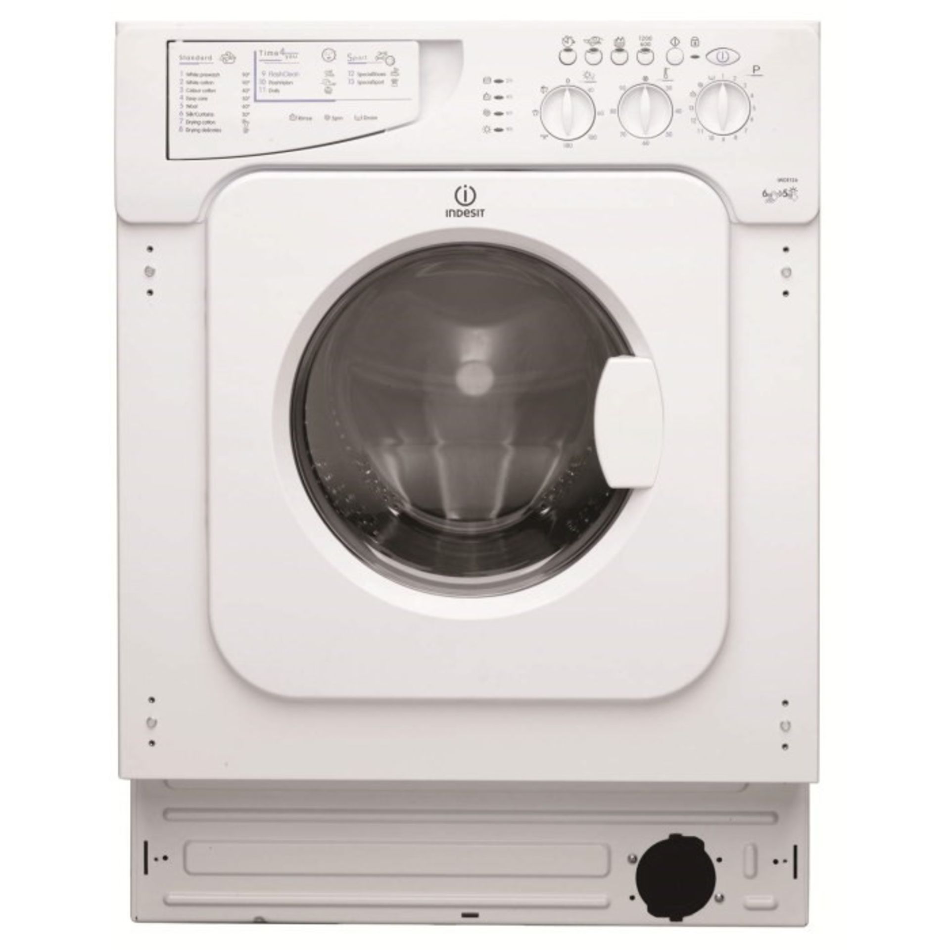 1 / INDESIT WASHER/DRYER 6KG/5KG IWDE126 BRAND NEW