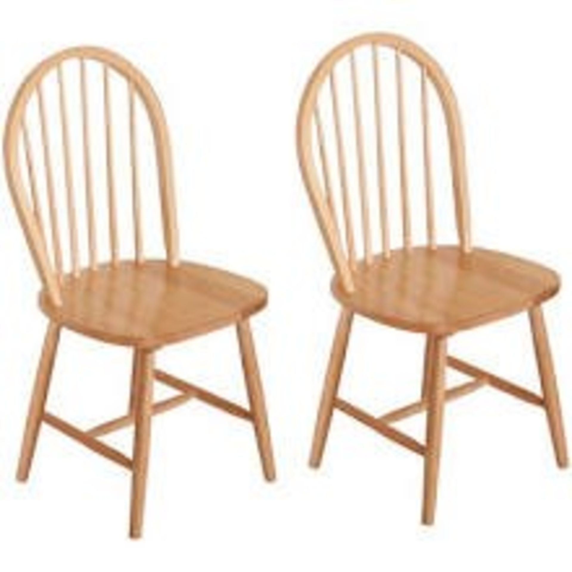 2 BRAND NEW BOXED DEBENHAMS WINDSOR DINING CHAIRS IN HONEY / RRP £88.00 (VIEWING HIGHLY