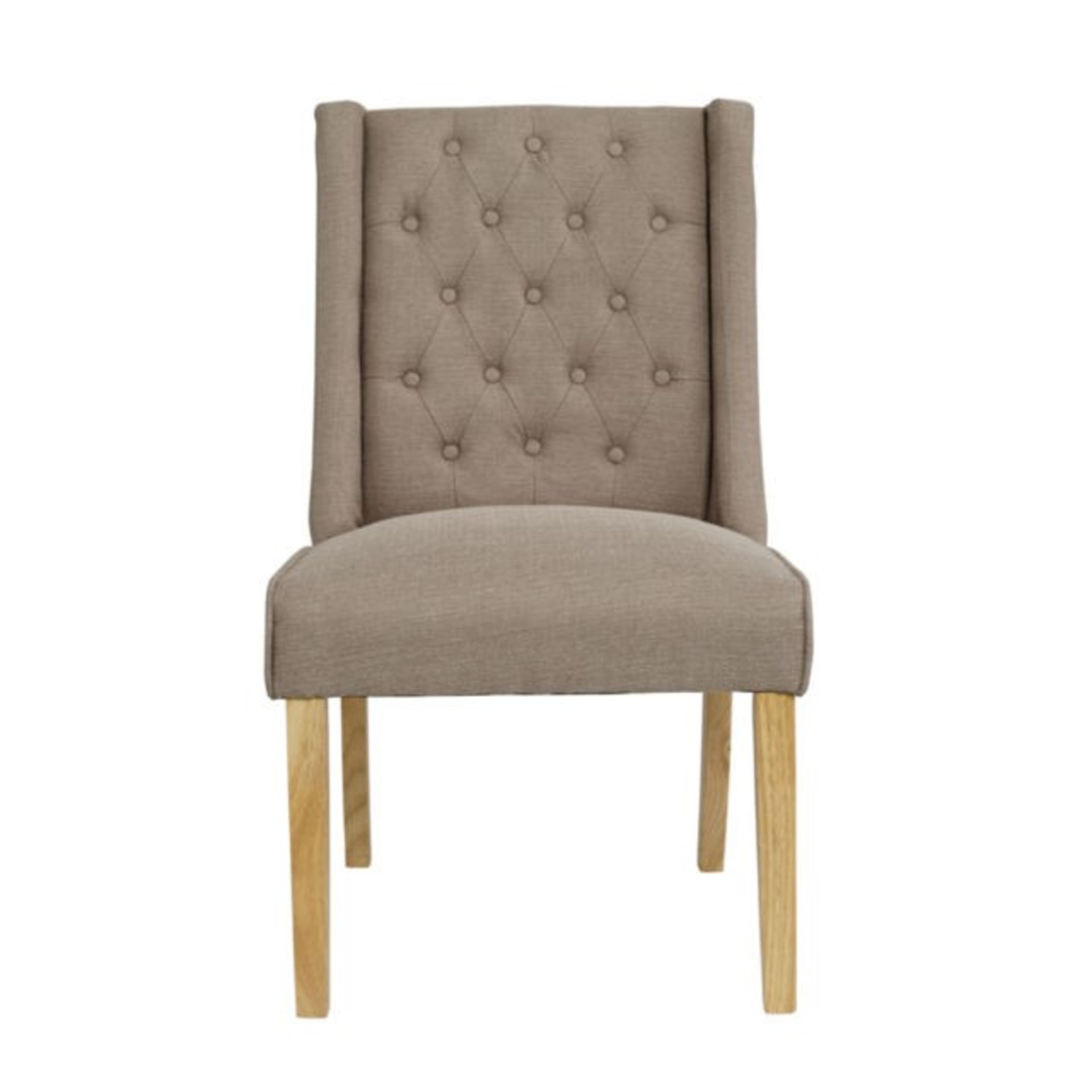 1 GRADE A BOXED PAIR OF VERONA DINING CHAIRS IN BEIGE / RRP £188.95 (VIEWING HIGHLY RECOMMENDED)