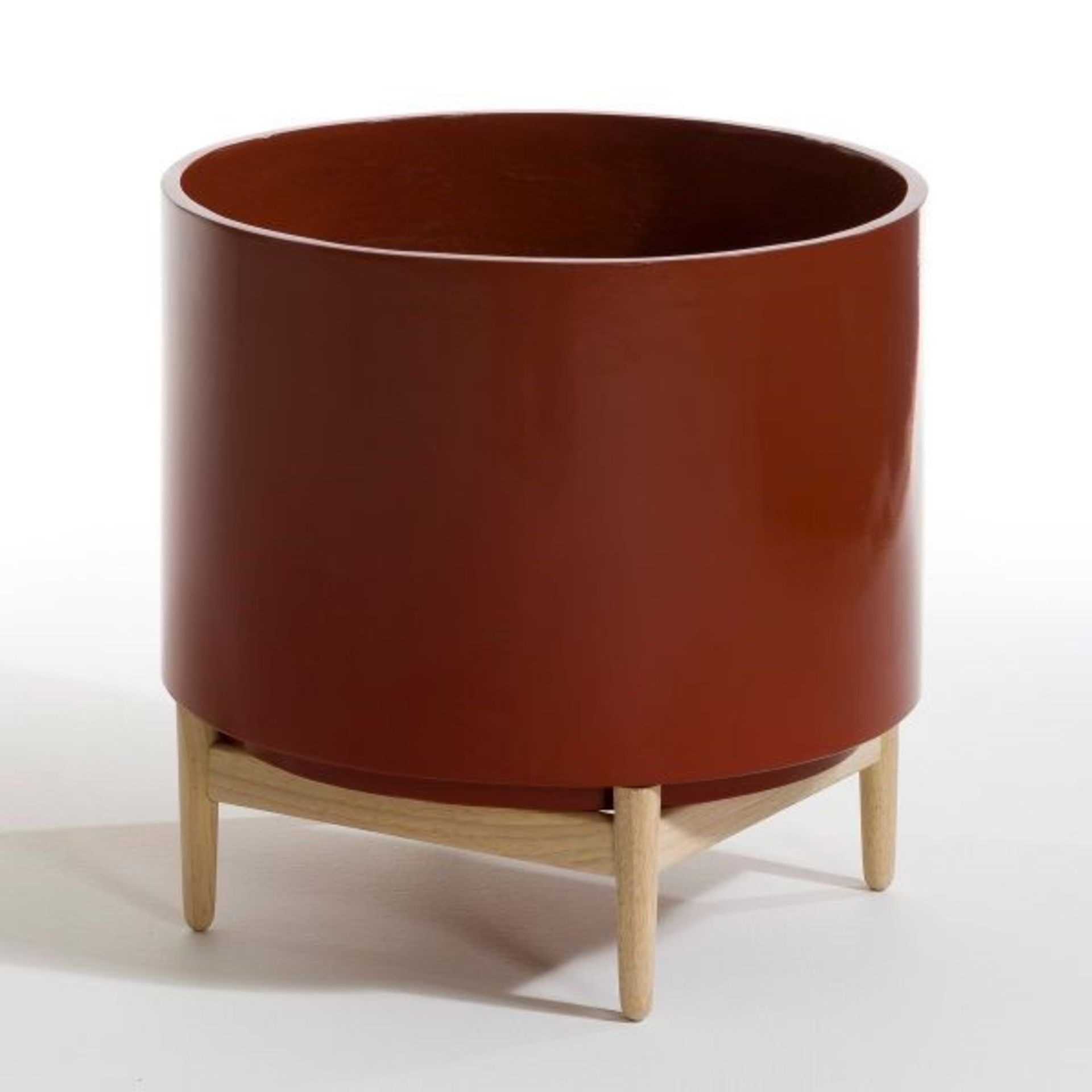 1 GRADE A BOXED AM.PM. BURGUNDY PLANTER / RRP £115.00 (VIEWING HIGHLY RECOMMENDED)