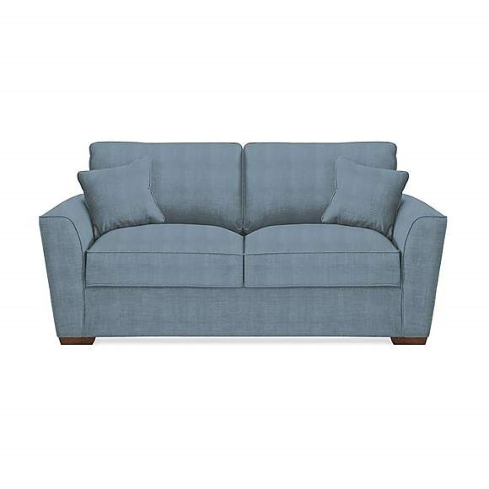 1 BRAND NEW BAGGED FABB SOFAS KINGSTON 3 SEATER SOFA IN NORFOLK TEAL (VIEWING HIGHLY RECOMMENDED)