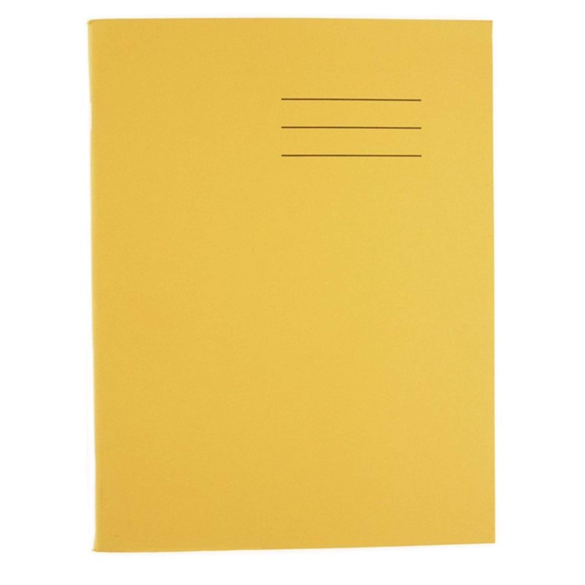 1 LOT TO CONTAIN 47 BRAND NEW A4 80 PAGE 75GSM PLAIN YELLOW EXERCISE BOOKS / RRP £20.00 (VIEWING