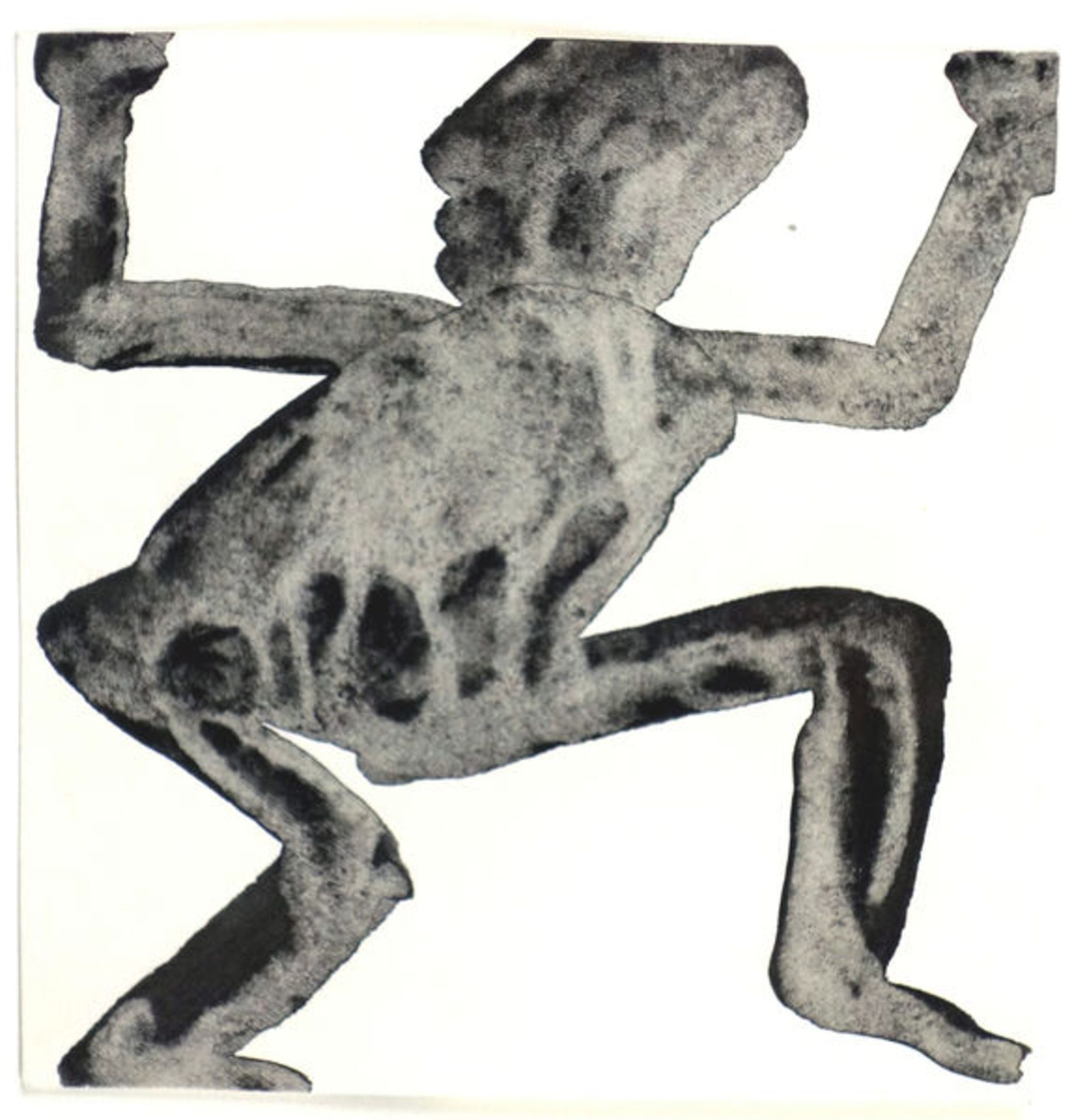 Kremer, Alfred Tuschezeichnung auf Papier, 15 x 14,4 cm Tanzender Bauer 11. VII. 1964 (Serie)
