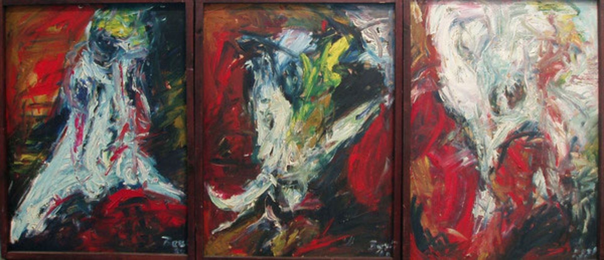 Best, HartmutÖl auf HartfaserplatteSirenen (1988)Triptychon, jeweils 82,0 x 62,0 cm. Sämtlich