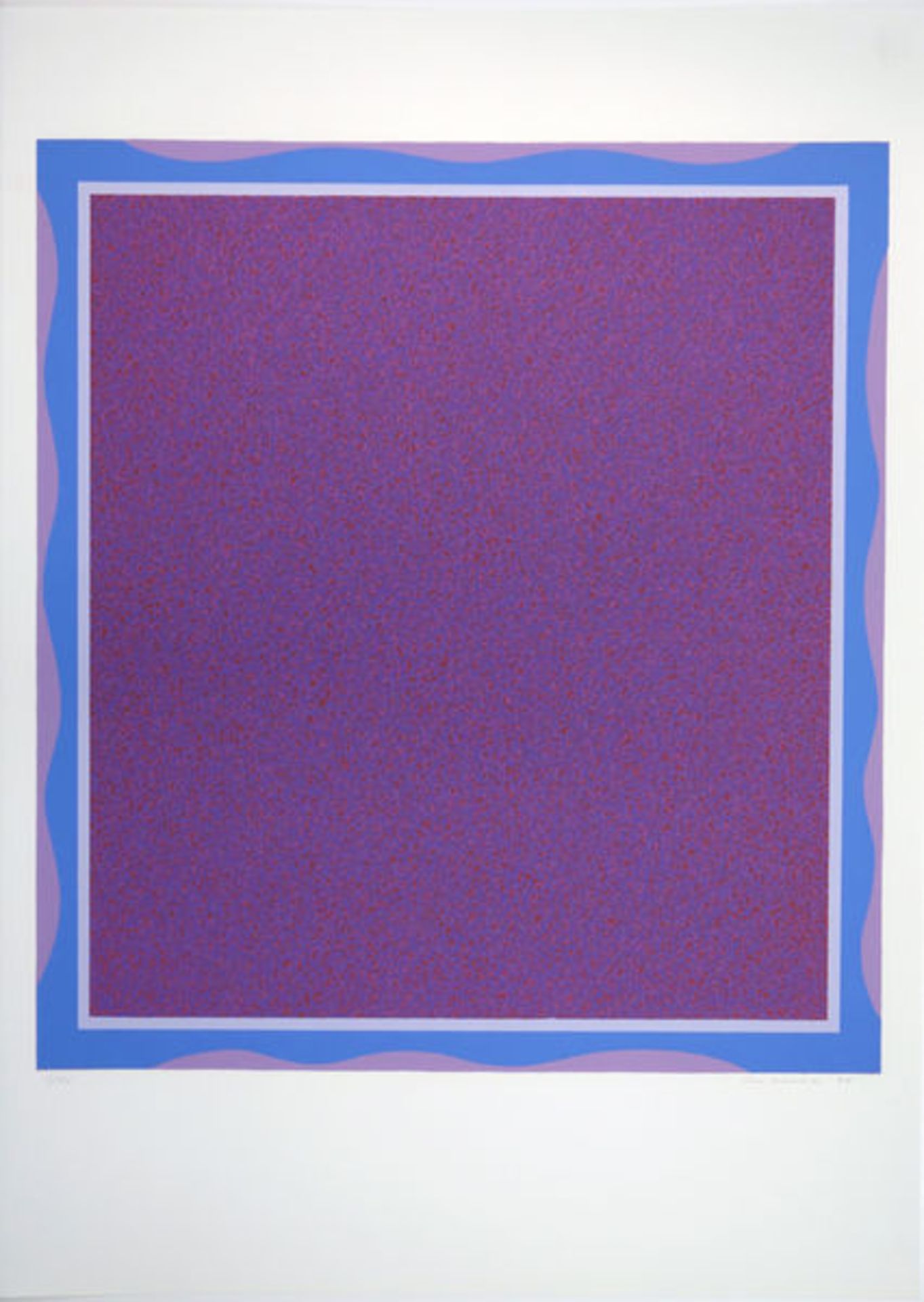 Berner, Bernd2 Blatt Farbsiebdrucke auf PapierVersion III , Ohne TitelSigniert, datiert "1970" und