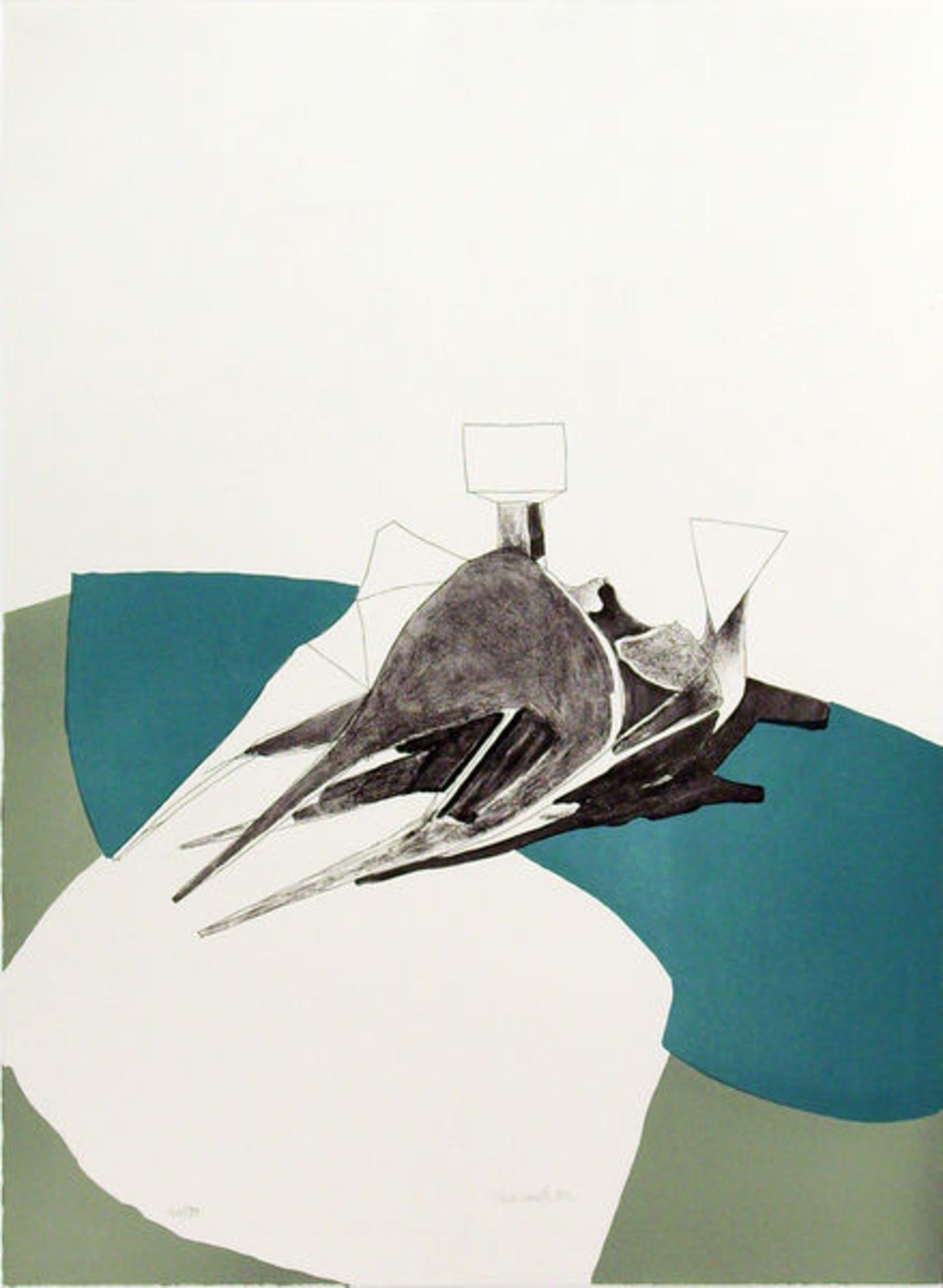 Chadwick, Lynn RussellFarblithographie auf BFK Rives Velin, 51,4 x 56 cmHommage á Picasso (1971)