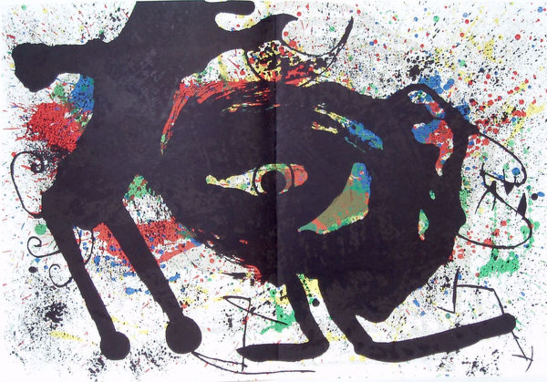 Miró, Joan38 x 28 x 0,4 cmDerriere le miroir Nr. 203. Sobreteixims et sacs (1973)Cramer 167. Miró - Bild 3 aus 4