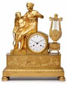 Figurenuhr "Die Liebe", Meister Chopin, Paris um 1810. Bronze, matt u. glänzend feuervergoldet.