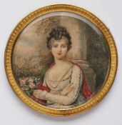 Miniatur auf Elfenbein wohl Anfang 19. Jh. La Grande Mademoiselle Anna Marie Louise Duchesse de