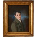 Pastell Bildnismaler um 1800 "Portrait eines Mannes" 32 x 25 cm