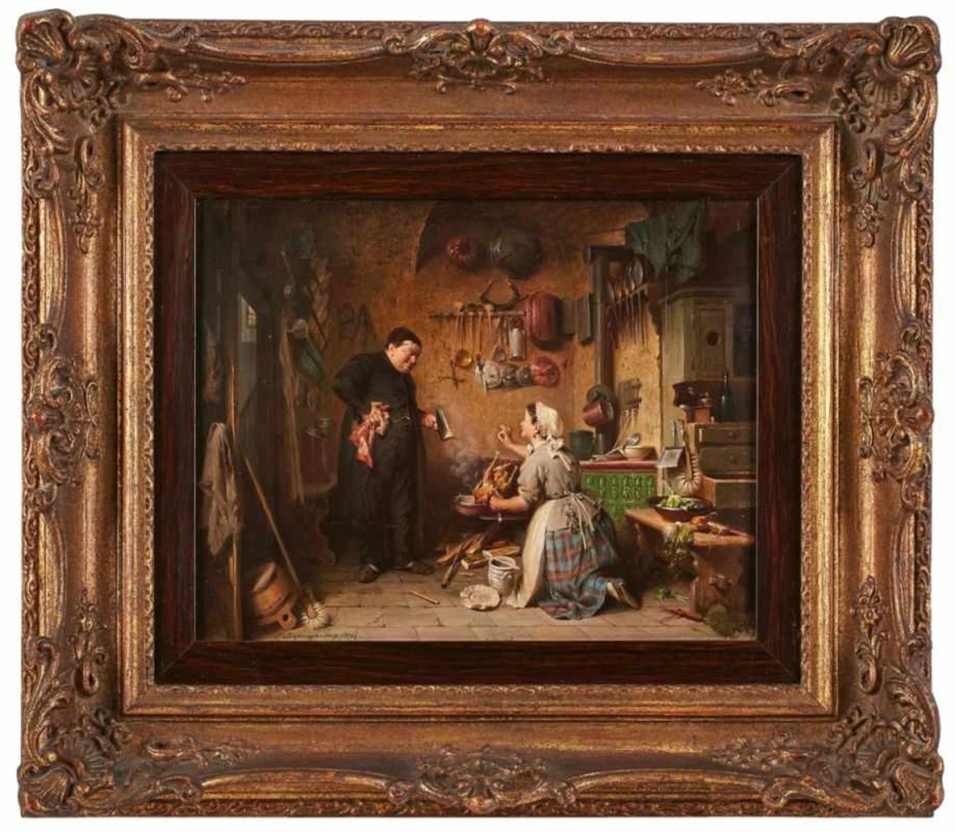 Gemälde Peter Baumgartner 1834 Giesing - 1911 München Studierte zunächst am Polytechnikum, ab 1850