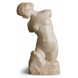 Alabaster Ernst Seger (1868 Neurode/ Schlesien - 1939 Berlin) "Weiblicher Torso", um 1910.