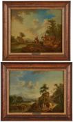 Paar Gemälde Franz Hochecker 1730 Frankfurt - 1782 Frankfurt Seit 1744 mit der Schwester des