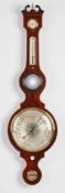 Radbarometer, Regency-Stil, Meister John Baker in South Petherton, England 19. Jh. Geschweiftes