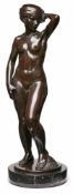 Bronze Gustav Adolf Bredow (1875 Krefeld - 1950 Stuttgart) "Aphrodite", um 1910. Dunkelbraun