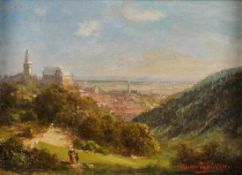 Gemälde Alfred von Schönberger 1845 Graz - 1907 München Landschaftsmaler, studierte in München bei