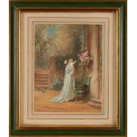 Aquarell Philipp Rumpf 1821 Frankfurt - 1896 Frankfurt "Mutter mit Kind" u. li. sign. u. bez. Ph.