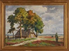 Gemälde Eugen Reich 1866 Münsterberg - 1942 Berlin Landschaftsmaler. Studierte an der Berliner
