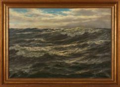 Gemälde Patrik v. Kalckreuth 1898 Kiel - 1970 Starnberg Landschafts- u. Marinemaler. "Meereswogen"