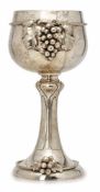 Gr. Pokal "Rennverein Achern", Pforzheim 1905. 800er Silber, innen vergoldet. Fa. Lutz & Weiss. Form