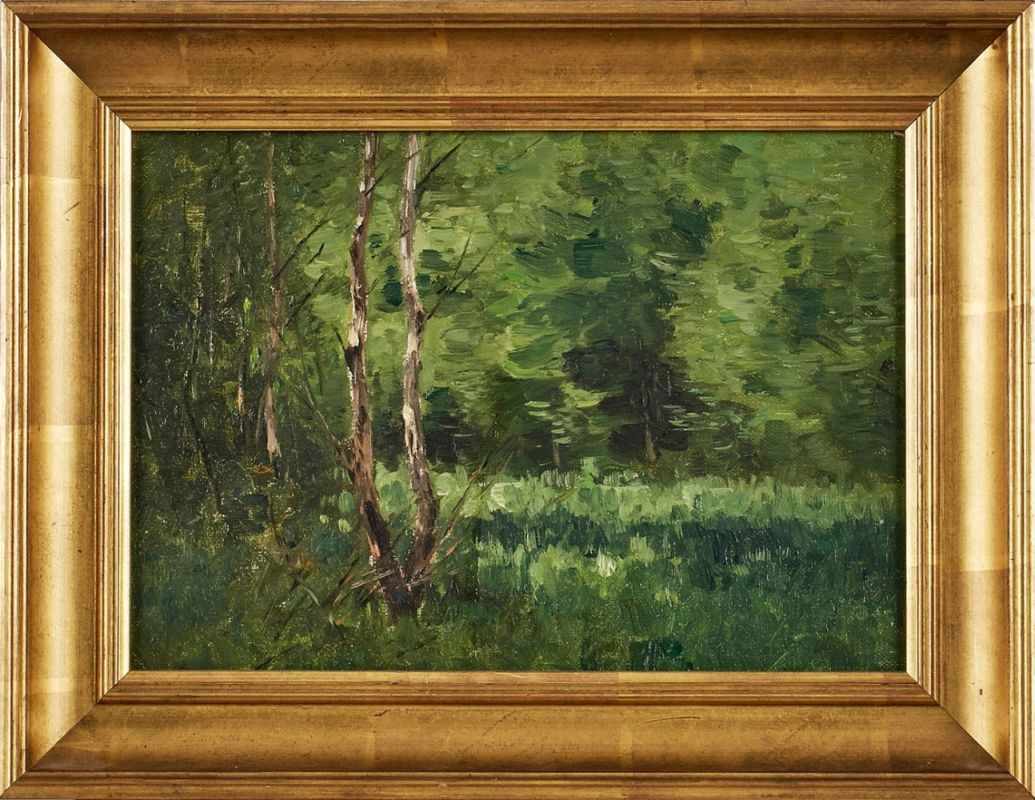 2 Gemälde Nelson Gray Kinsley 1863 Canton - 1945 Kronberg "Sommerliche Taunuswinkel" Öl/Lwd. auf - Image 2 of 2