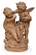 Terracotta-Bozzetto Hippolyte Francois Moreau (1832 Dijon - 1927 Neuilly-sur-Seine) Knabe, Amor