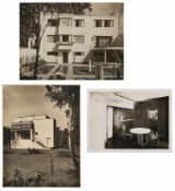 3 s/w Fotografien "Architektur und Innenarchitektur 30er-50erJahre" 12,5 x 17,2 22,5 x 17 cm