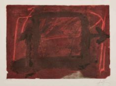 Lithographie Anthoni Tapies 1923 Barcelona - 2012 Barcelona "o.T." u. re. sign. Tapies Ex. 27/45,