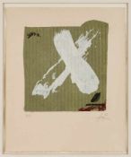 Lithographie Anthoni Tapies 1923 Barcelona - 2012 Barcelona "o.T." u. re. sign. Tapies Exemplar H.