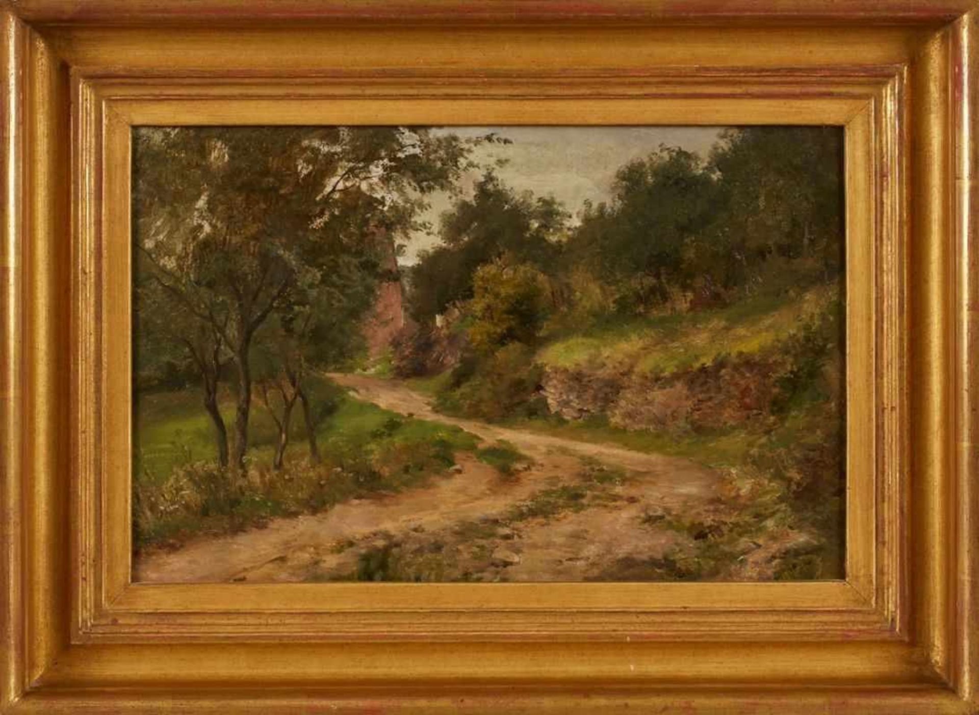 Gemälde Adolf Hoeffler1925 Frankfurt - 1898 Frankfurt Frankfurter Landschaftsmaler. Schüler seines