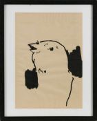 Tuschpinsel Shannon Boolgeb. 1972 Comox/Kanada "Clip Art Bird" verso sign., dat. u. bez. Shanon Boal