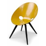 Sessel "664".Entwurf: Eddie Harlis "664" 1954. Ausführung Thonet um 1954. Lackierte Sitzschale in