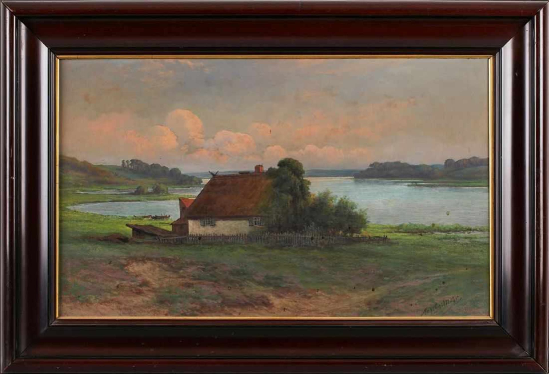 Gemälde Johann Georg Mohr1864 Frankfurt - 1943 Frankfurt Frankfurter Landschaftsmaler, Schüler am
