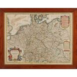 Kol. KupferstichkarteGuillaume de. L`Isle 1675 Paris - 1726 Paris "L`Allemagne Dressée sur les