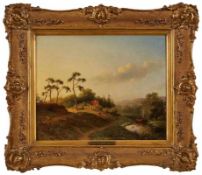 Gemälde Willem Vester1824 Heemstede - 1871 Haarlem Landschaftsmaler, Schüler von J. J. Spohler. "
