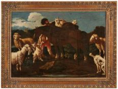 GemäldePhilipp Peter Roos, Umkreis des 1657 St. Goar - 1706 Rom "Hirtenszene mit Packpferd und