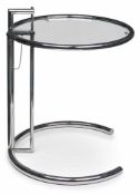 Beistelltisch Eileen Gray, original Stahlrohr