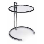 Beistelltisch "Adjustable Table E 1027".Entwurf: Eileen Gray 1927. Ausführung: Classicon um 1990,