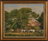 Gemälde Paul-Josef Alizard1867 Langres - 1948 Langres "Landschaft" u. re. sign. JPAlizard verso