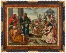 Gemälde Marten de Vos, zugschrieben1531 Antwerpen - 1603 Antwerpen "Paulus und Barnabas vor dem