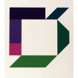 Max Bill Winterthur 1908 - 1994 Berlin Ohne Titel. Farb. Siebdruck. 1970. 35 x 35 cm (70 x 50 cm).