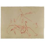 Joseph Beuys Krefeld 1921 - 1986 Düsseldorf Ohne Titel (Hommage à Picasso). Lithographie. 1973. 56 x