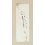 Joseph Beuys Krefeld 1921 - 1986 Düsseldorf Jungfrau. Radierung. 1985. 21,4 x 7,5 cm (57 x 31 cm).