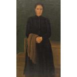 SCHMURR, Wilhelm 1878-1959 Portrait einer Frau Öl auf Leinwand, auf Holz aufgezogen, signiert