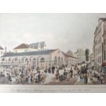 Hamburg. 2 Ansichten. "Die alte Börse in Hamburg, am 4ten December 1841 beim Abschiede von