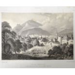 Bilder aus dem Elsass, um 1850 Kassette mit ca. 69 Tafeln mit lithografierten Ansichten. Verlag
